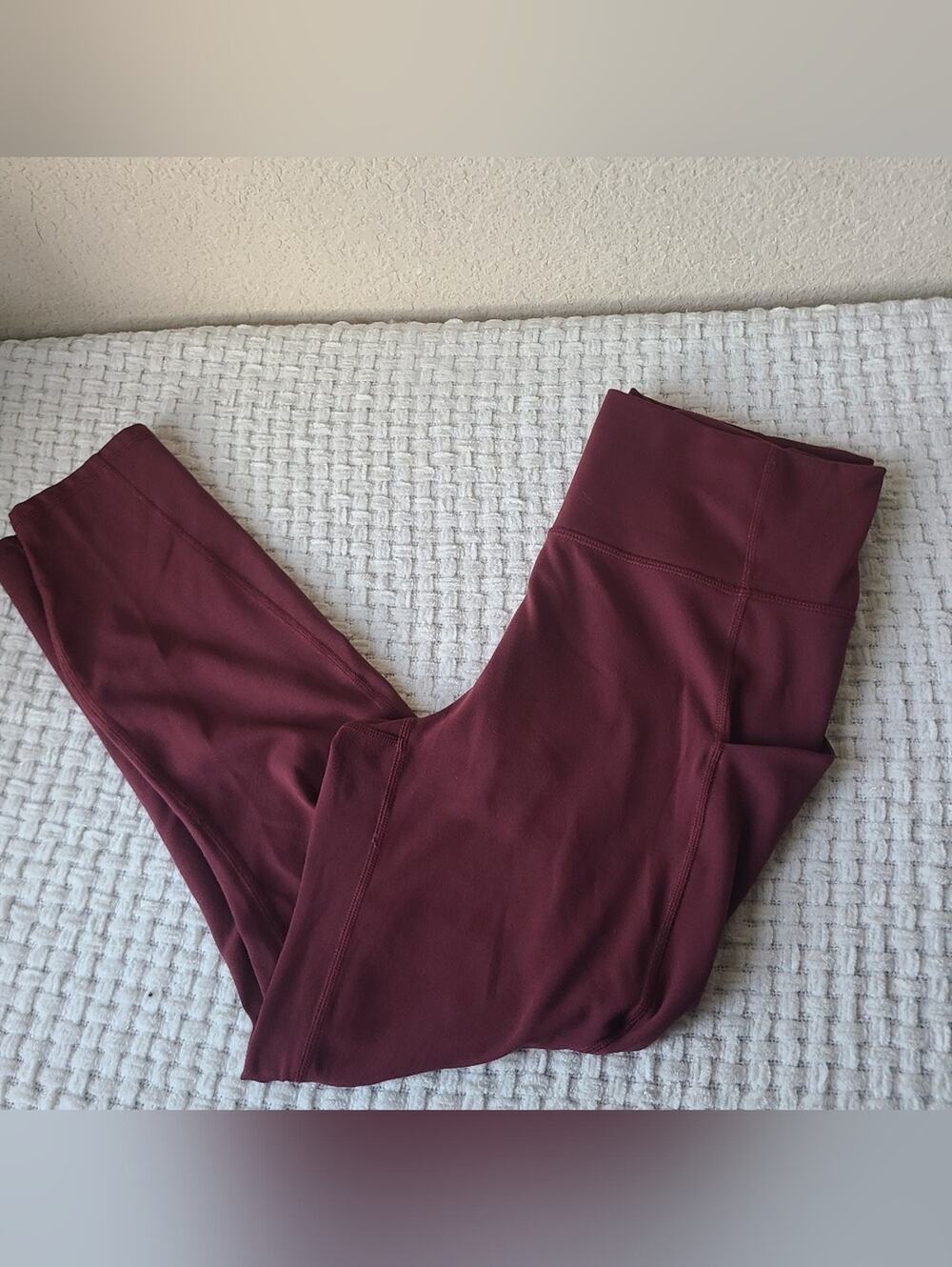 Fabletics PureLuxe Leggings in Deep Wine Women's Size S